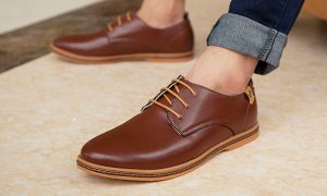 Casual leather shoes