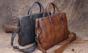 leather office bag for men