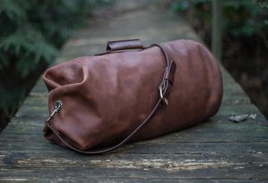 leather duffle bag