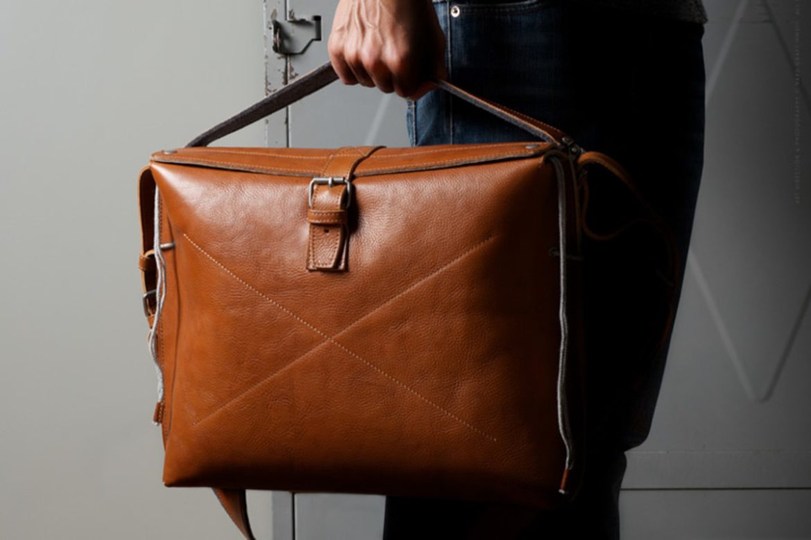 mens handmade tote leather bag