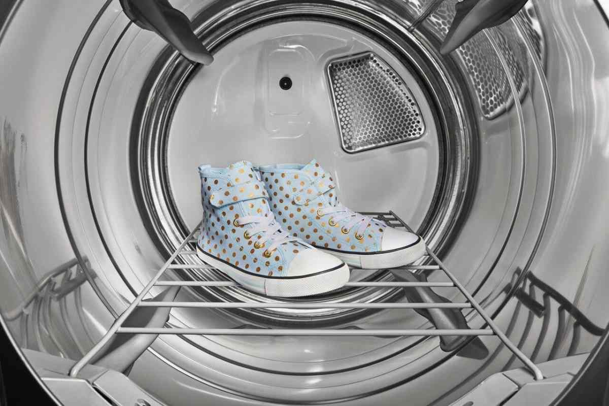 leather shoes in the washing machine