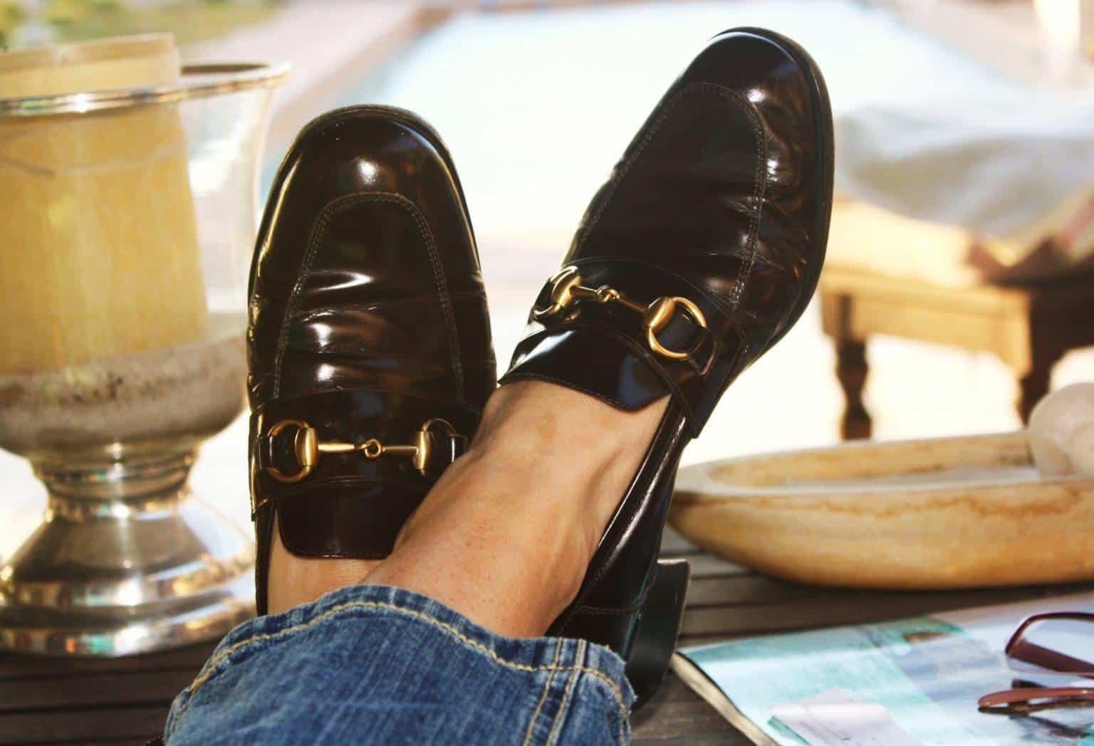  Well Crafted Gucci Leather Shoes | great price 